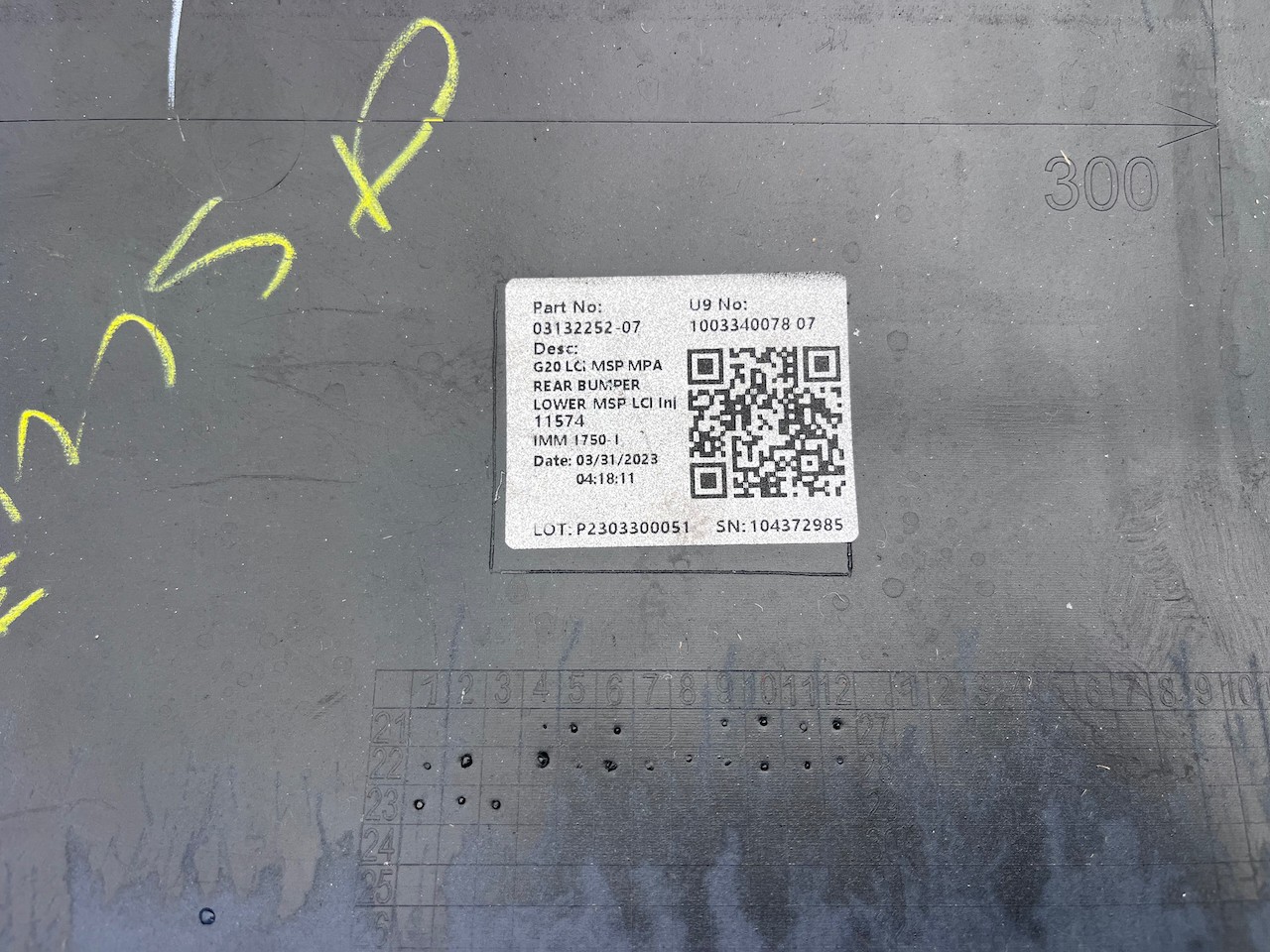 BMW 3 M Sport G20 Saloon Only Lci 2023-on Rear Bumper 6 Pdc Genuine [B269]