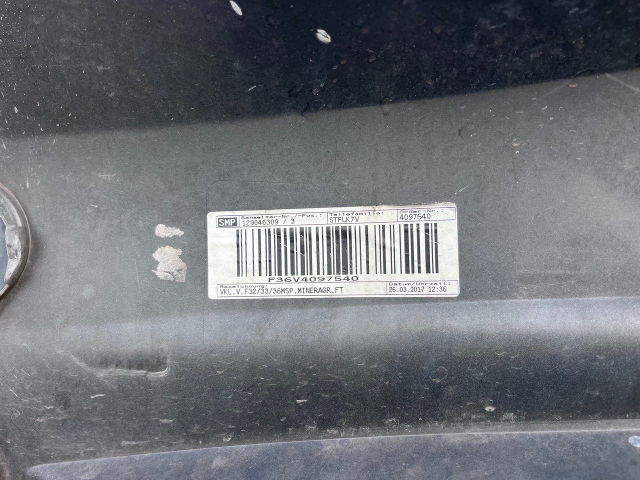 BMW 4 Series M Sport F32 F33 F36 2014-2019 Front Bumper 4 Pdc Genuine [B285]