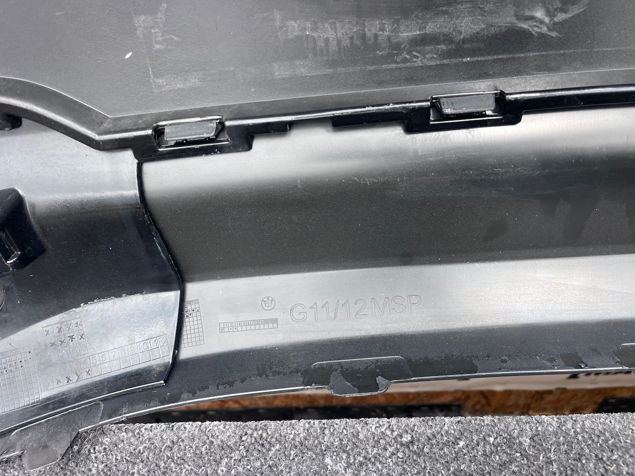 BMW 7 Series M Sport G11 G12 Saloon 2016-2019 Rear Bumper 6 Pdc Genuine [B406]