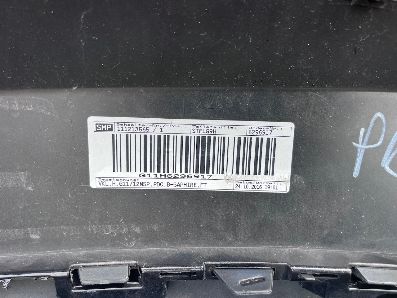 BMW 7 Series M Sport G11 G12 Saloon 2016-2019 Rear Bumper 6 Pdc Genuine [B406]