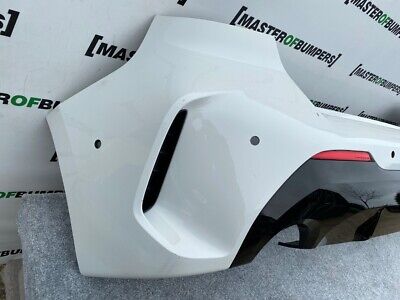 BMW 1 Series M Sport F40 2019-on Rear Bumper In White 6 X Pdc Genuine [B780]