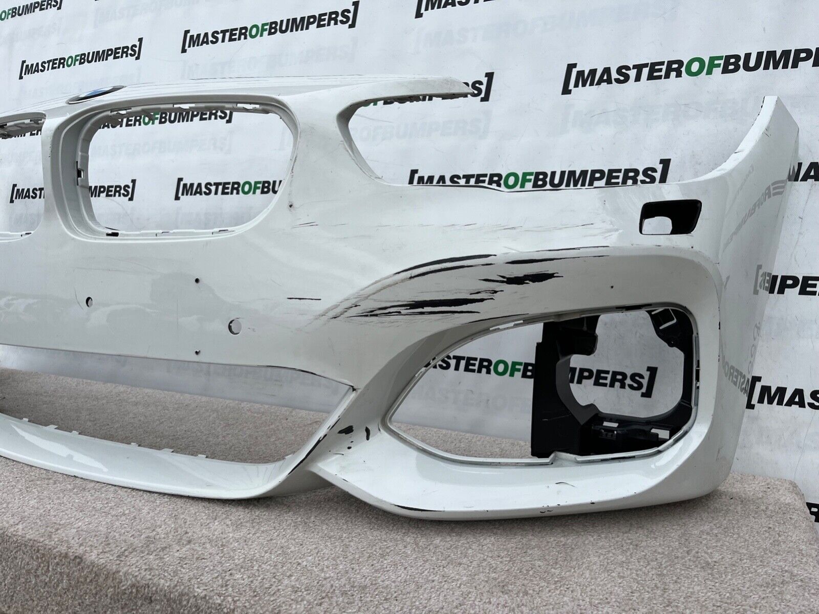 BMW 1 Series M Sport F20 F21 Lci 16-19 Front Bumper 4 Pdc + Jets Genuine [B554]