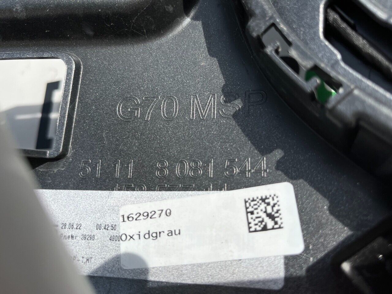 BMW 7 Series G70 I7 M Sport 2022-26 Front Bumper With Main Grille Genuine [B511]