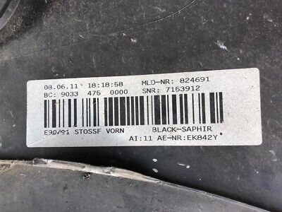 BMW 3 Series Se E90 E91 Lci 2009-2012 Front Bumper No Pdc No Jets Genuine [B564]