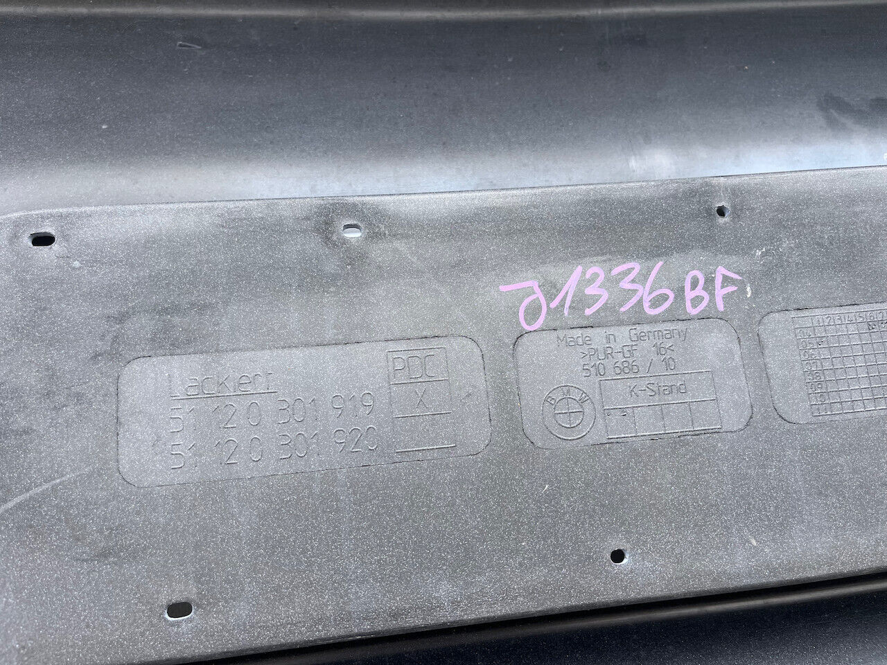 BMW 1 Series Aero E81 E87 Hatchback 2005-2010 Rear Bumper No Pdc Genuine [B787]