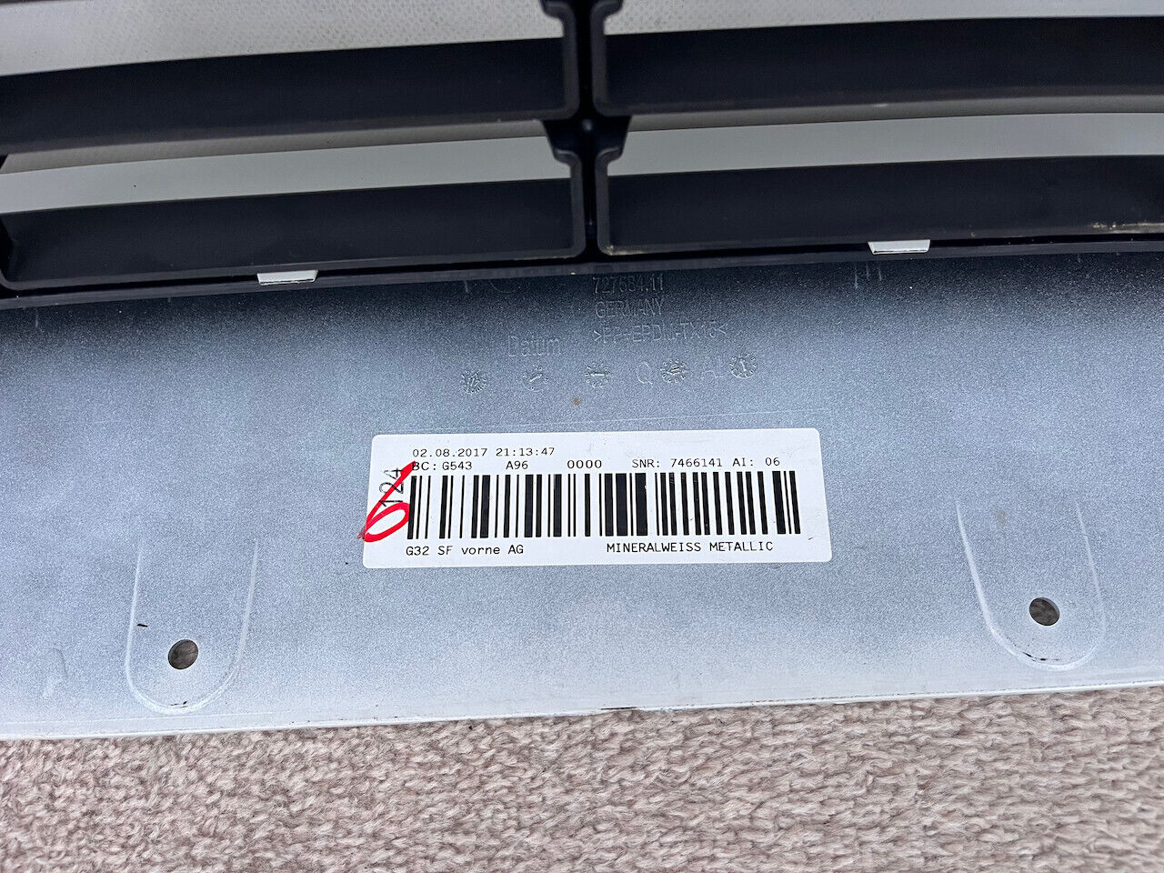 BMW 6 Gt Luxury Se Gran Turismo 2018-2022 Front Bumper Complete Genuine [B145]