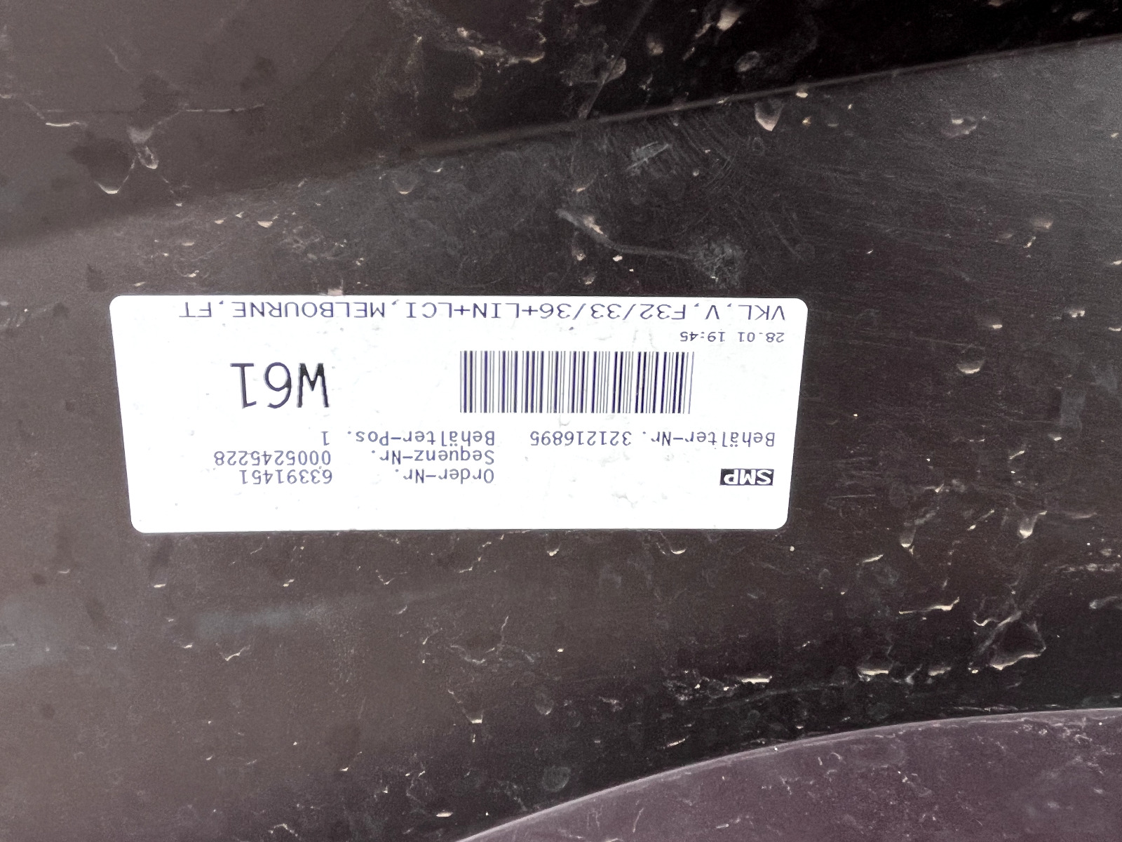 BMW 4 Series Luxury F32 F33 2015-2018 Front Bumper 4 Pdc No Jets Genuine [B152]