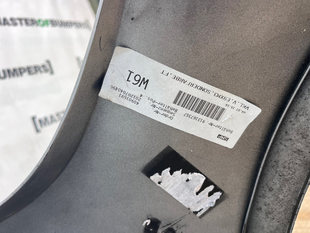 BMW M3 M Power E9x Sedan Coupe 2008-2013 Front Bumper 4 Pdc Genuine [B201]