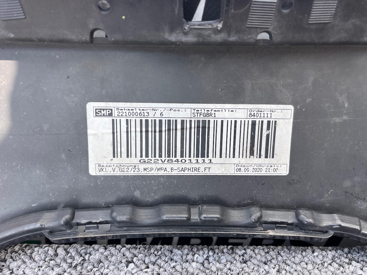 BMW 4 Serie M Sport G22 G23 Coupe 2020-2025 Front Bumper 6 Pdc Genuine [B203]