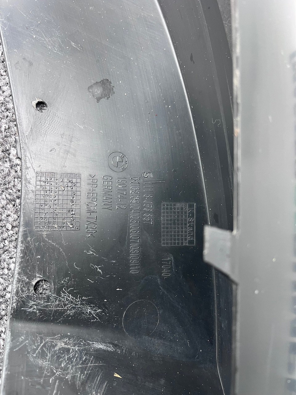 BMW 3 Series Gt M Sport F34 2013-2017 Front Bumper No Pdc No Jets Genuine [B320]