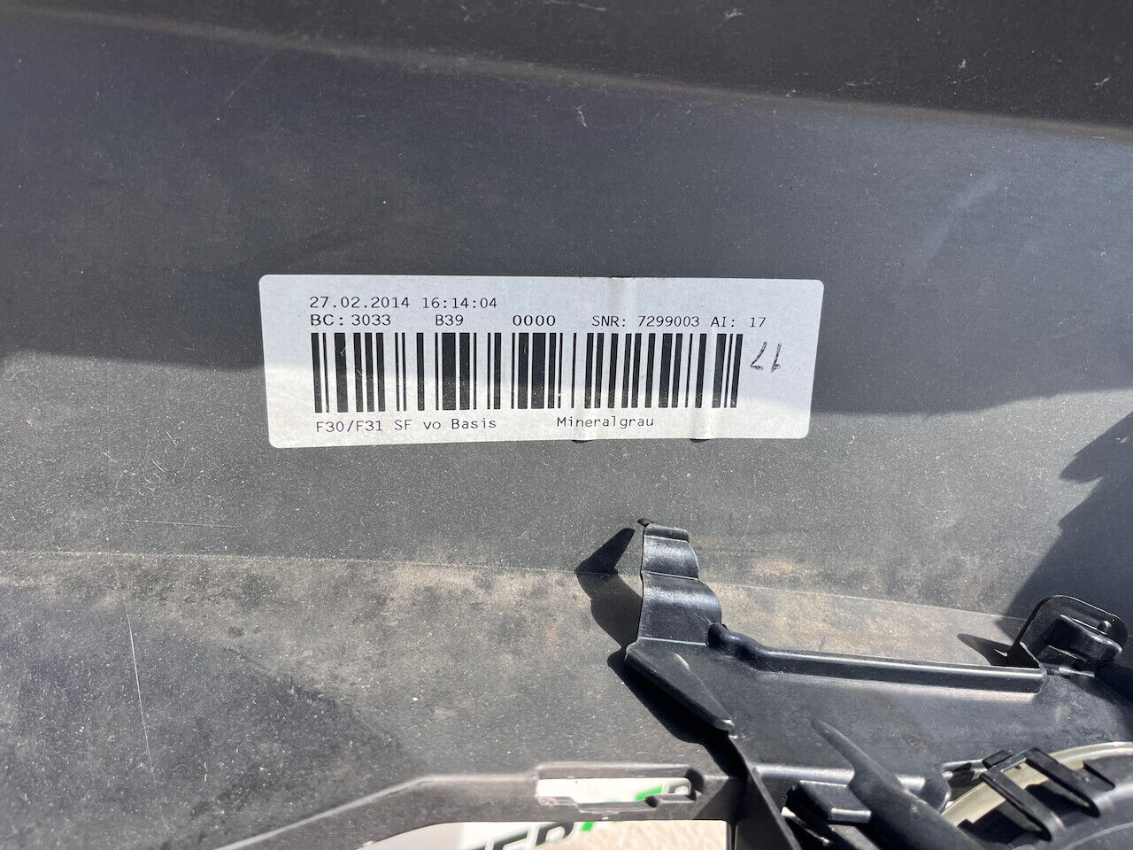 BMW 3 Series Se Basic F30 F31 2013-2019 Front Bumper 6 Pdc + Jets Genuine [B818]