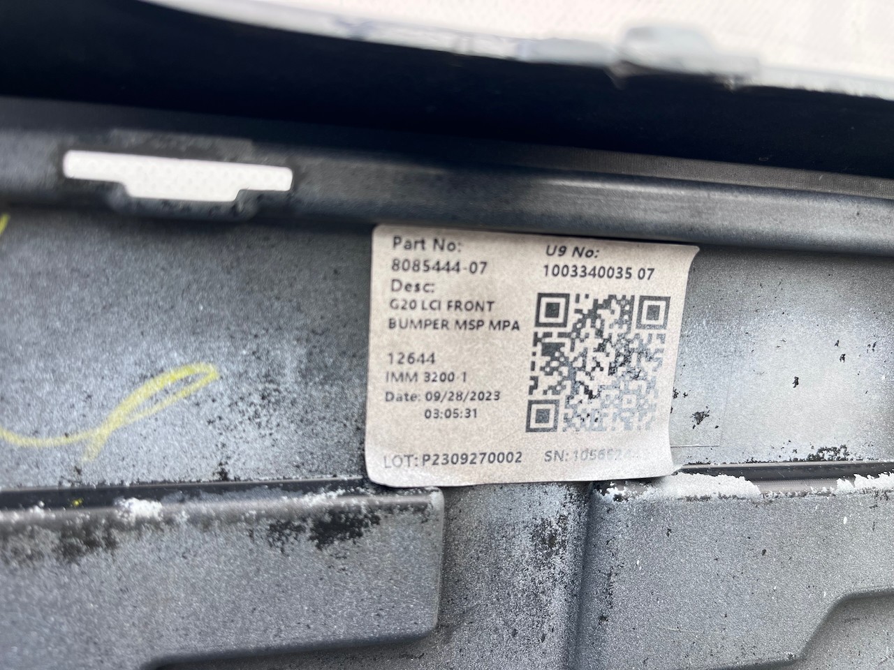 BMW 3 Series M Sport G20 G21 Lci 2023-2025 Front Bumper 6 Pdc Genuine [B264]