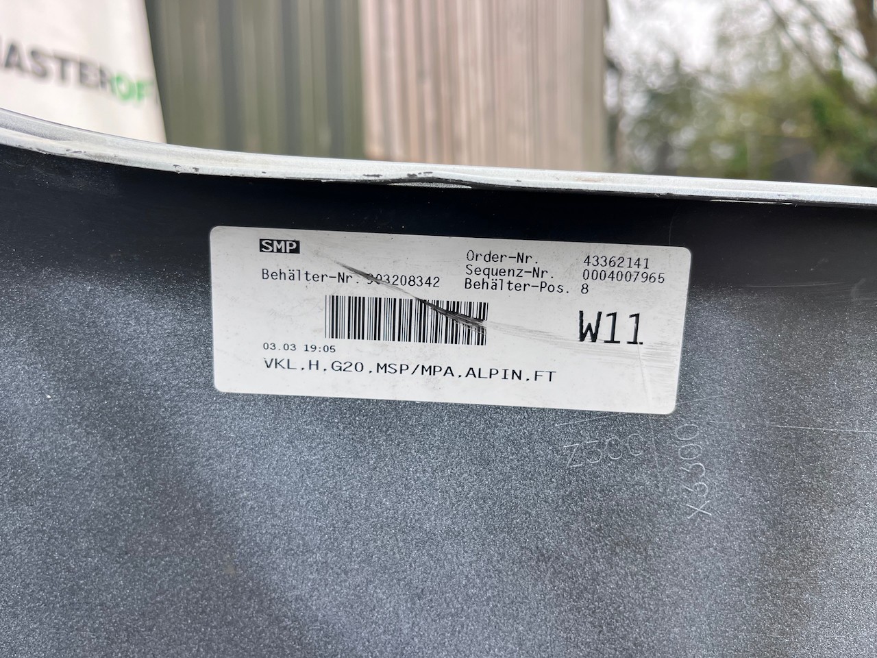 BMW 3 Series M Sport G20 Saloon Only 2019-2023 Rear Bumper 6 Pdc Genuine [B271]