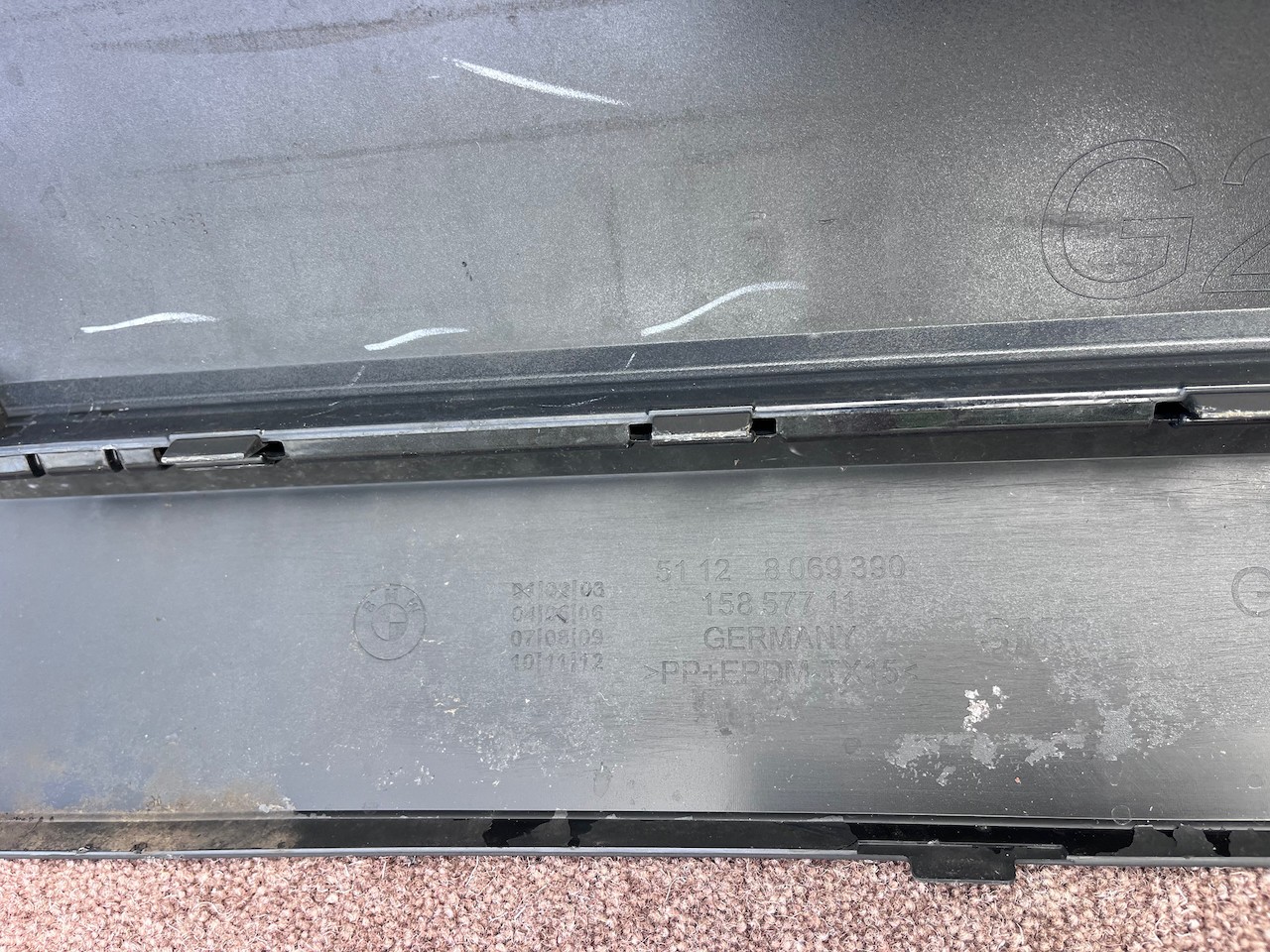 BMW 3 Series M Sport G20 Saloon Only 2019-2023 Rear Bumper 6 Pdc Genuine [B449]