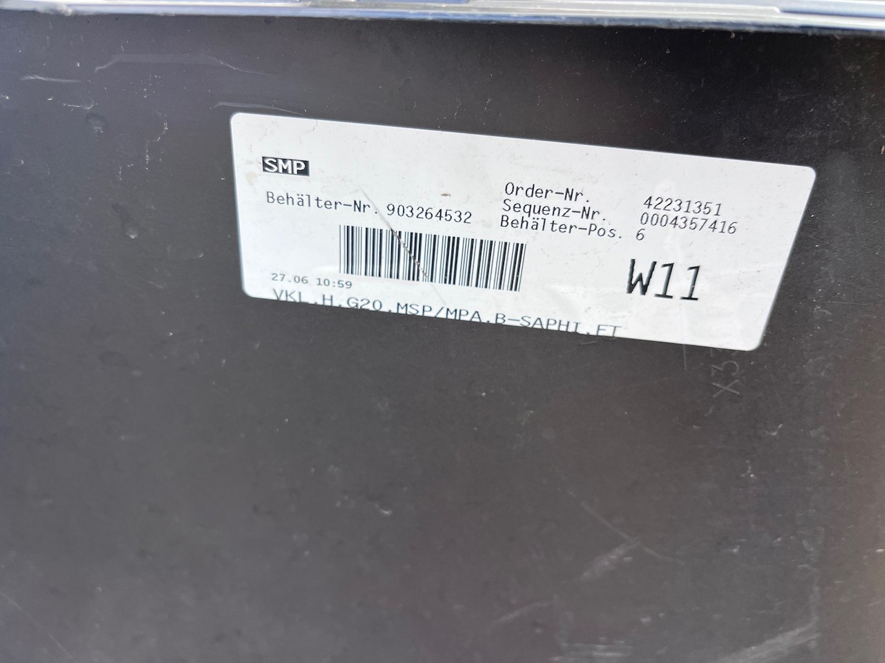 BMW 3 Series M Sport G20 Saloon Only 2019-2023 Rear Bumper 6 Pdc Genuine [B449]