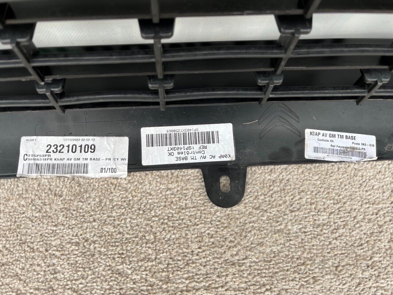 Citroen E-dispatch M Electric 2020-on Front Bumper Genuine [e-dispatch]