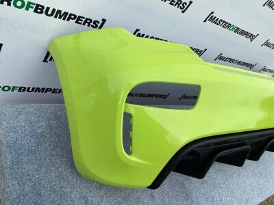 Fiat 500 Abarth 595 Face Lifting 2016-2020 Rear Bumper In Green Genuine [f771]