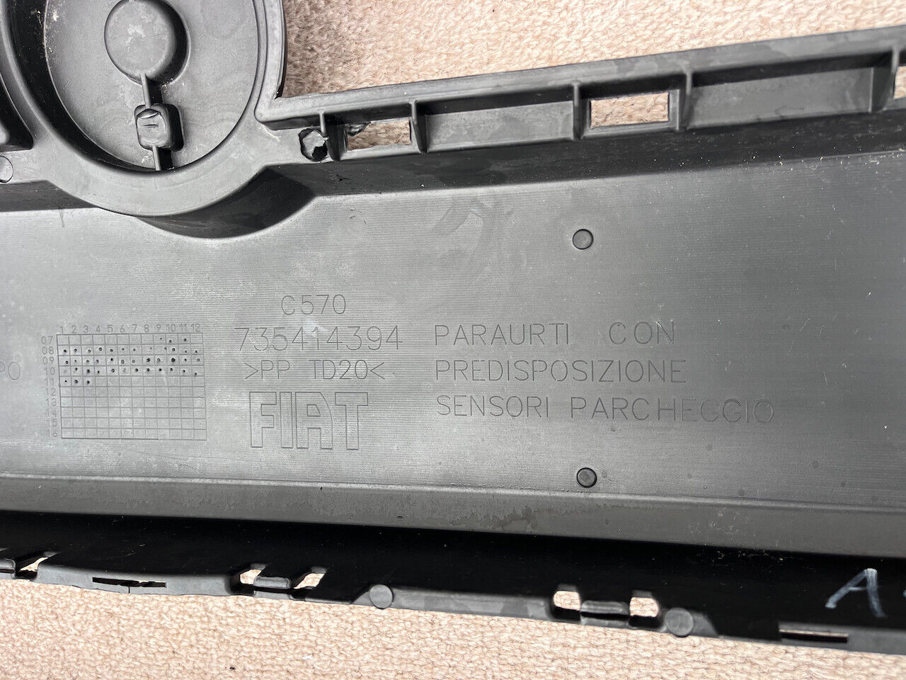 Fiat Bravo Fire Active Multijet 2007-2014 Front Bumper Bare Genuine [f524]