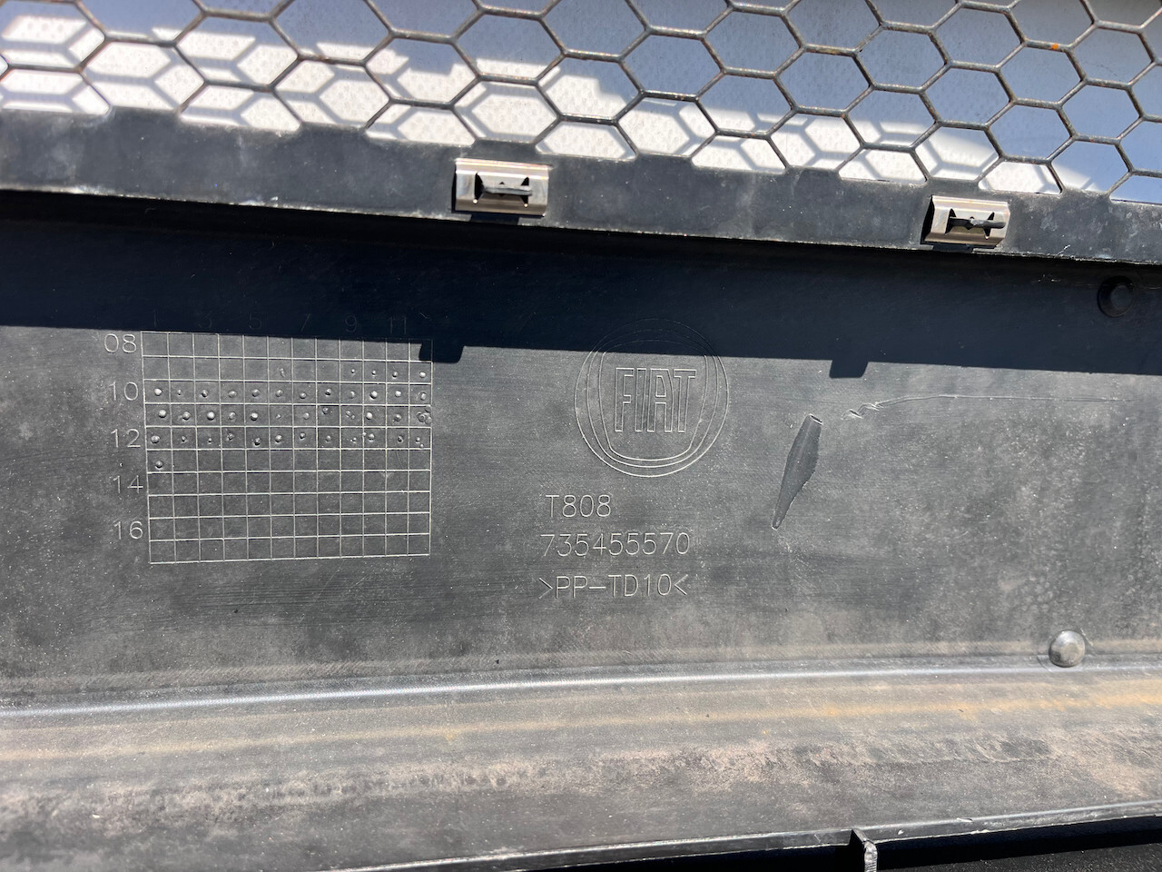 Fiat Doblo Van Passenger Mk2 2010-2014 Front Bumper No Pdc Genuine [f656]