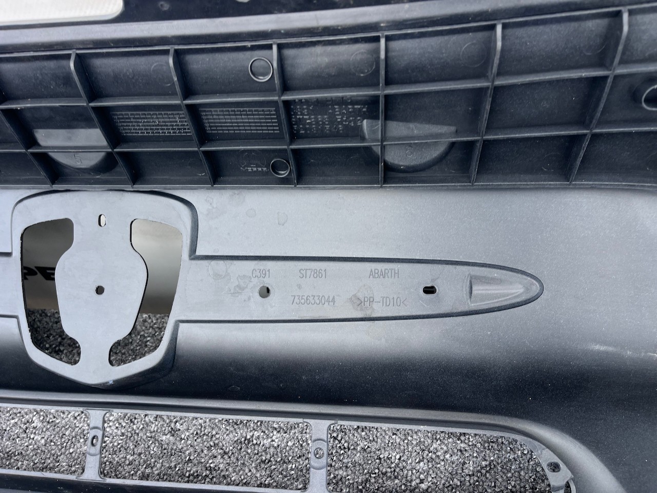 Fiat 500 Abarth 595 Face Lifting 2016-2022 Front Bumper Genuine [f744]