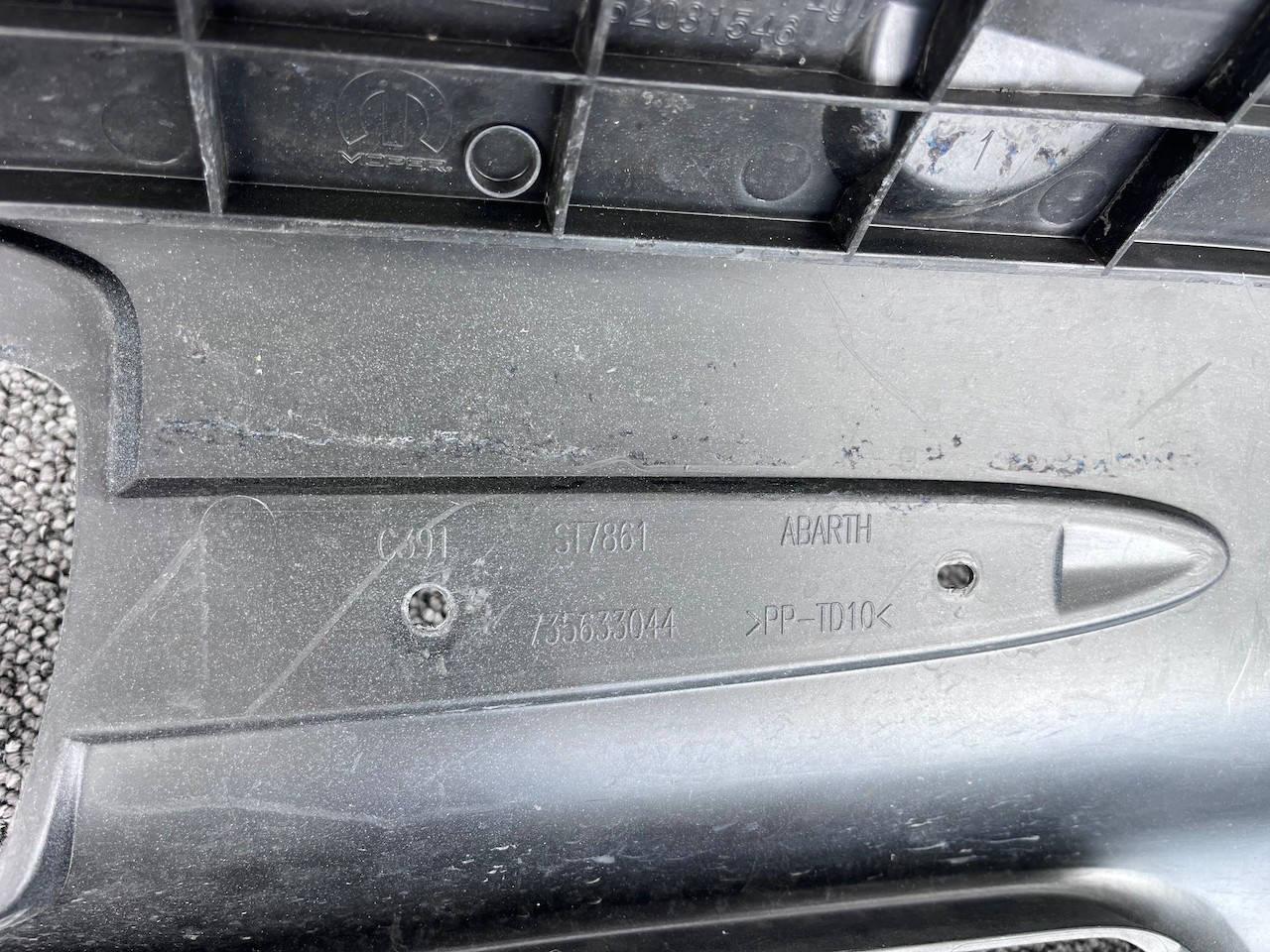 Fiat 500 Abarth 595 Face Lifting 2016-2023 Front Bumper Genuine [f710]