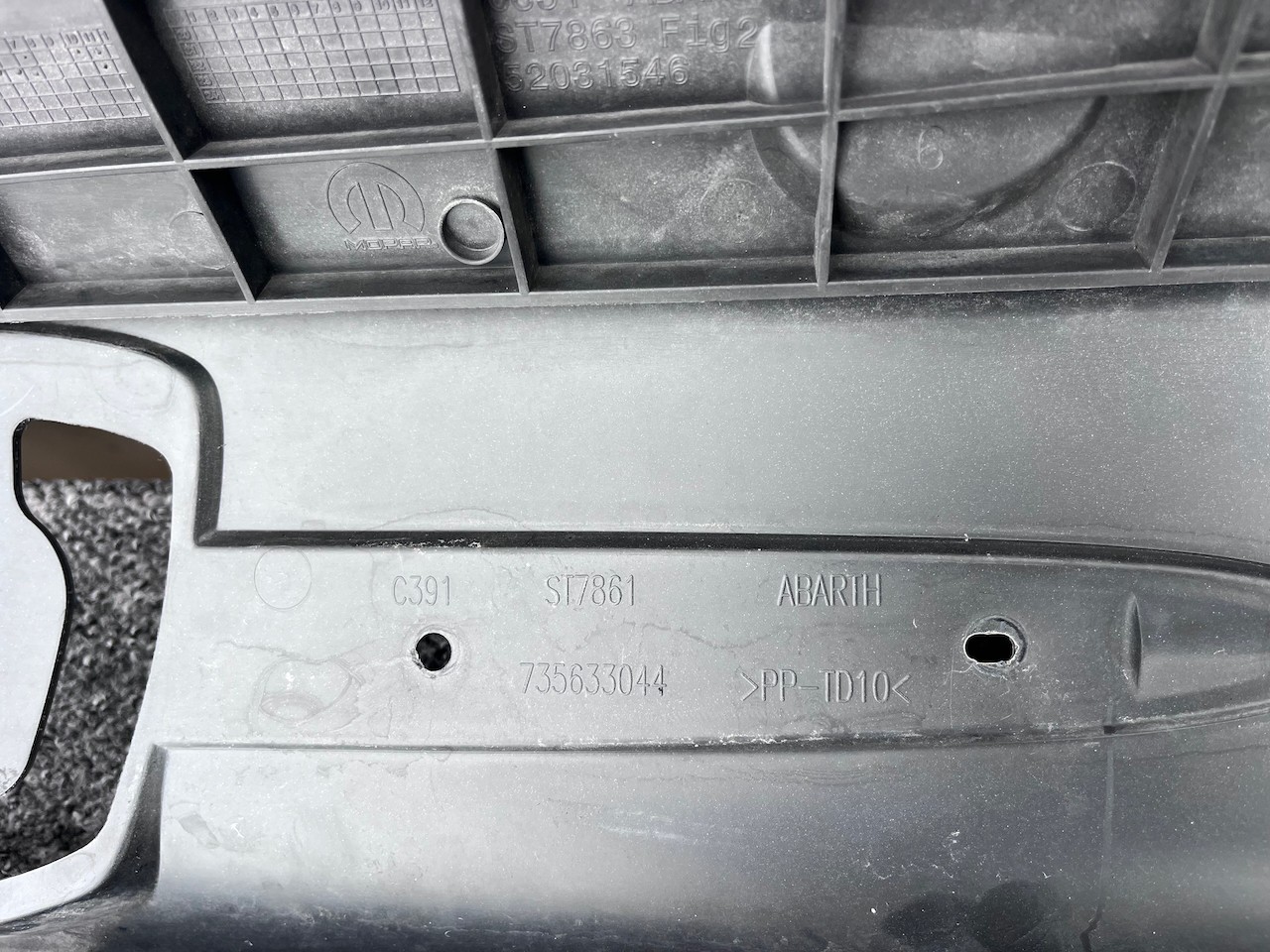 Fiat 500 Abarth 595 Hatchback 2016-2023 Front Bumper Genuine [f559]