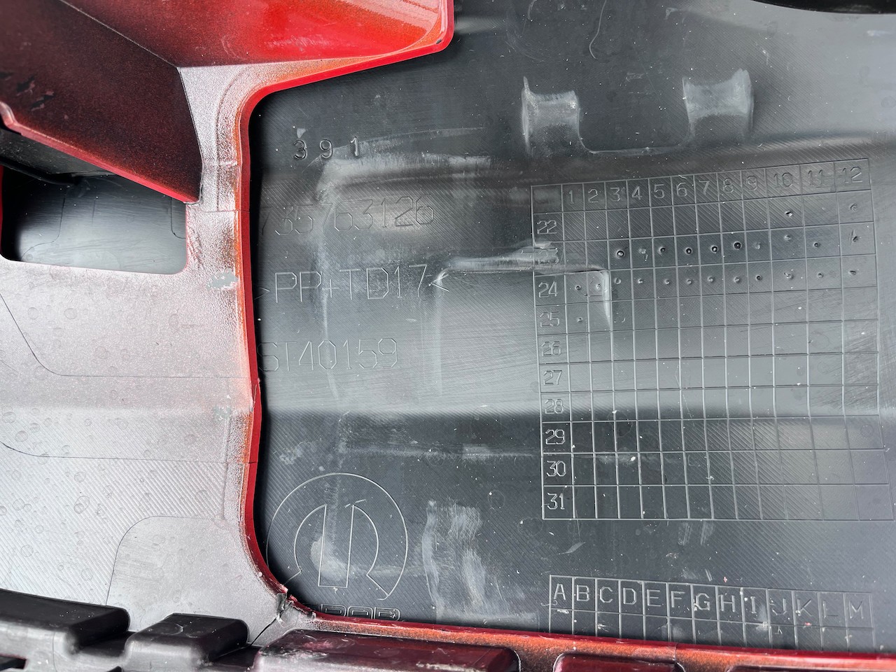 Fiat 600 Electric Hatchback 2024-2026 Rear Bumper 4 Pdc Genuine [f711]