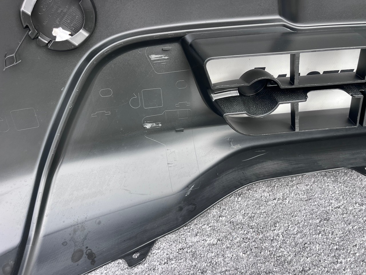 Ford Transit Van Mk8 2018-on Front Bumper Textured No Pdc Genuine [f749]