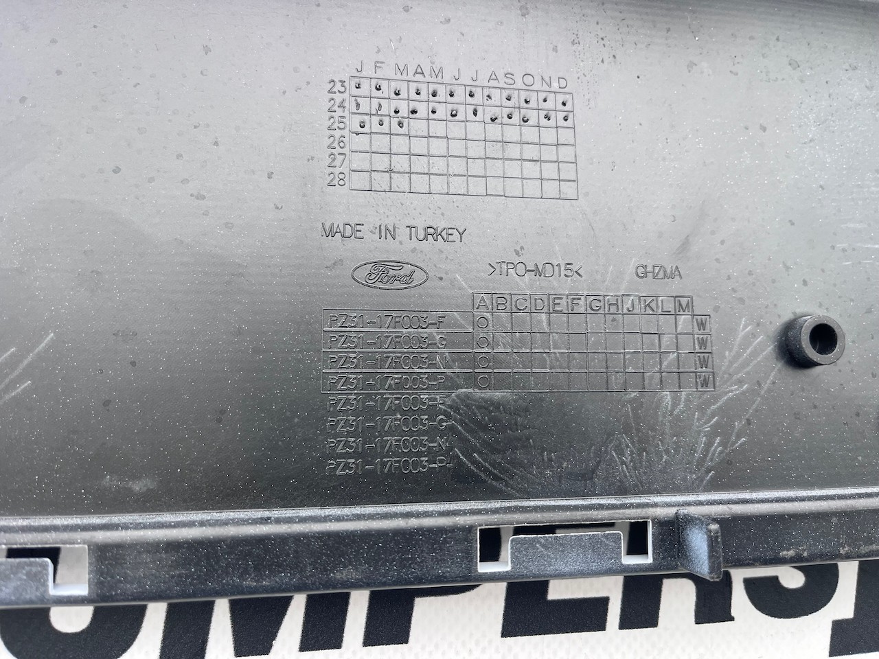 Ford Transit Custom Hybrid Van 280 Limited 2024-on Front Bumper Genuine [f781]