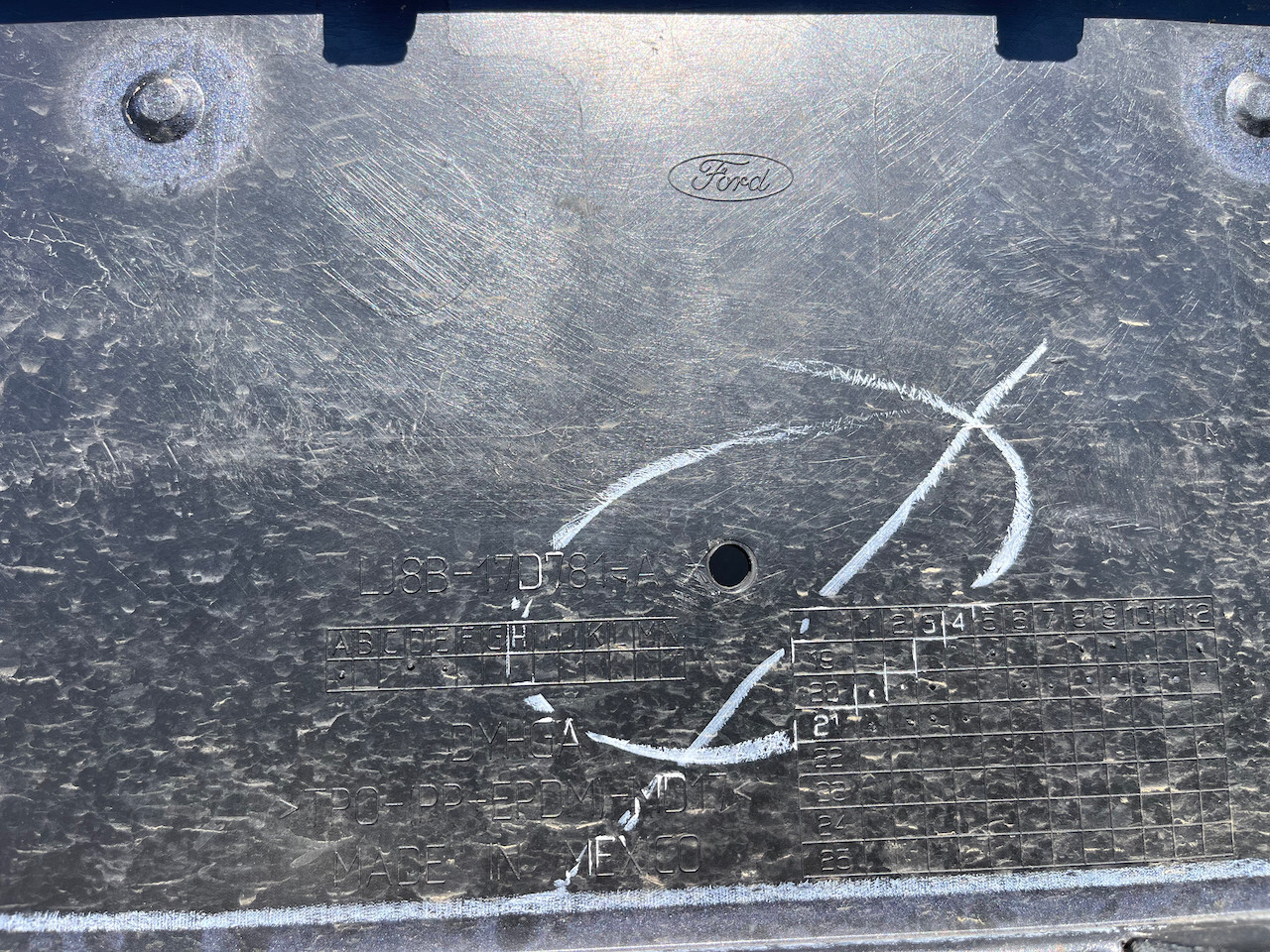 Mustang Mach-e Suv 2019-2023 Rear Bumper Grey 6 Pdc Genuine [f657]