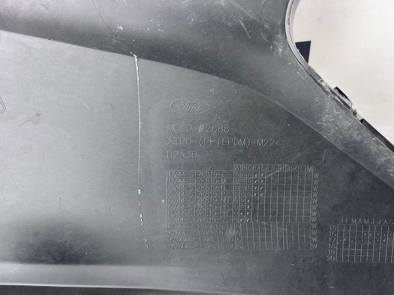 Ford Kuga St Line Mk2 Lift 2017-2020 Front Bumper 4 Pdc No Jets Genuine [f718]