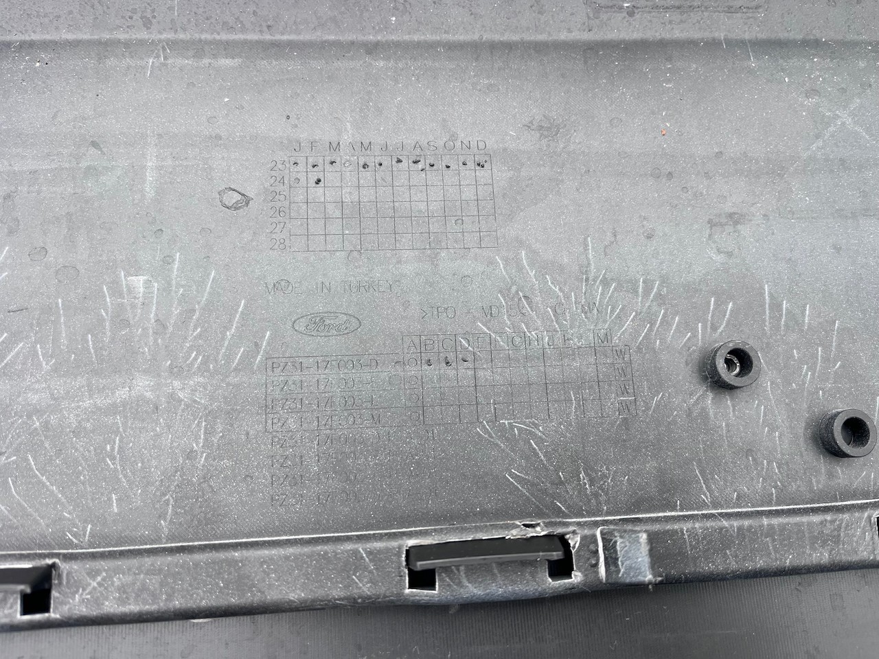 Ford Transit Custom Van 280 Limited 2024-on Front Bumper Genuine [f779]