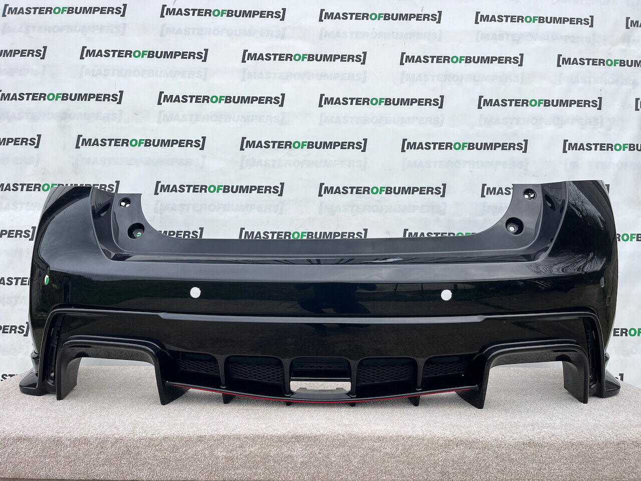 Honda Civic Type R V-tec Mk9 2015-2017 Rear Bumper Black 4 Pdc Genuine [g159]