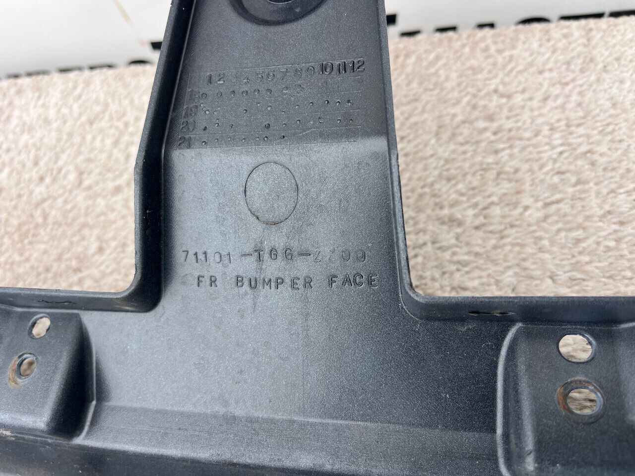 Honda Civic Turbo Cx Fk8 Hatchback 2017-2019 Front Bumper Grey Genuine [g506]