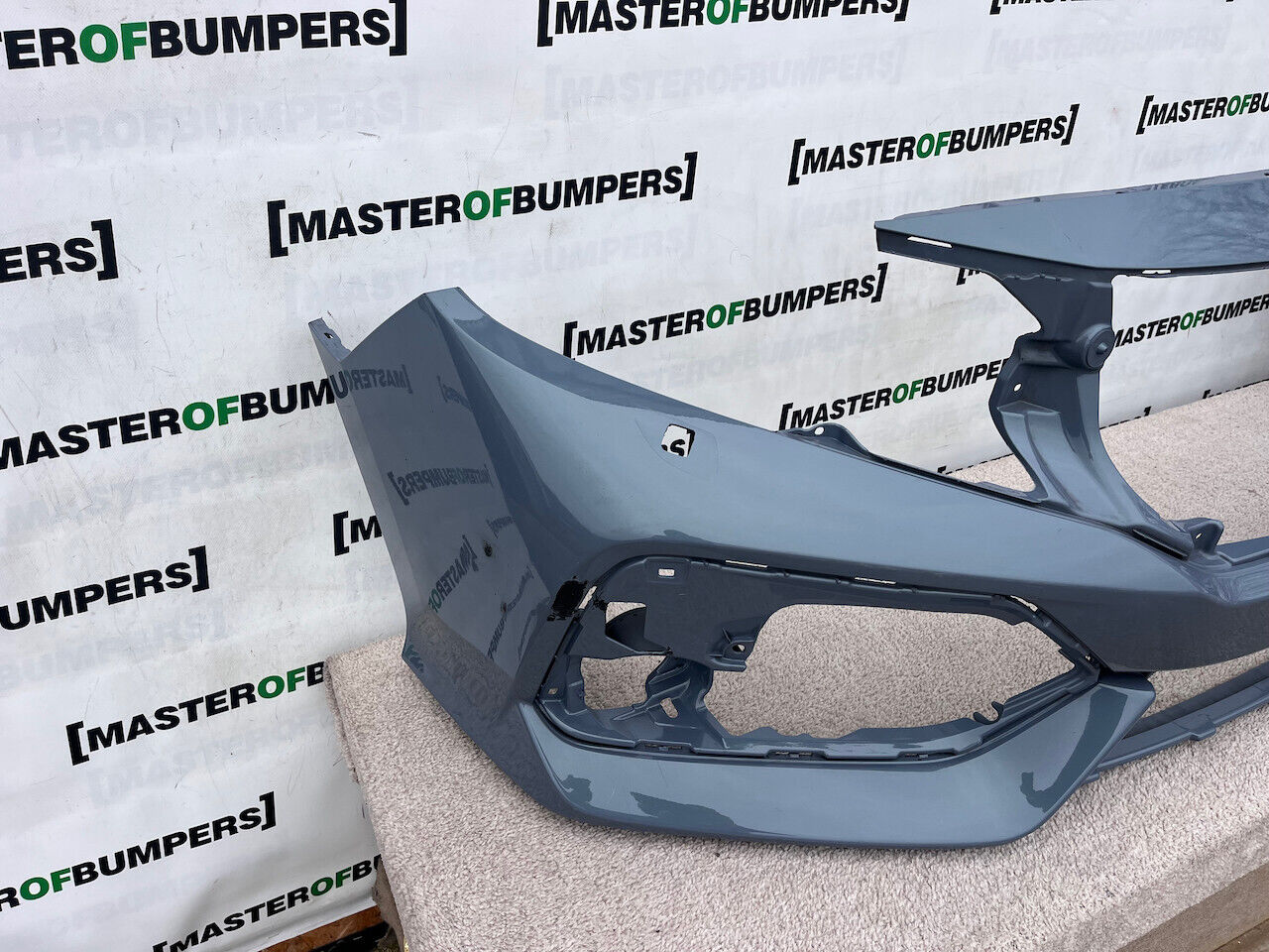 Honda Civic Turbo Cx Fk8 Hatchback 2017-2019 Front Bumper Grey Genuine [g506]