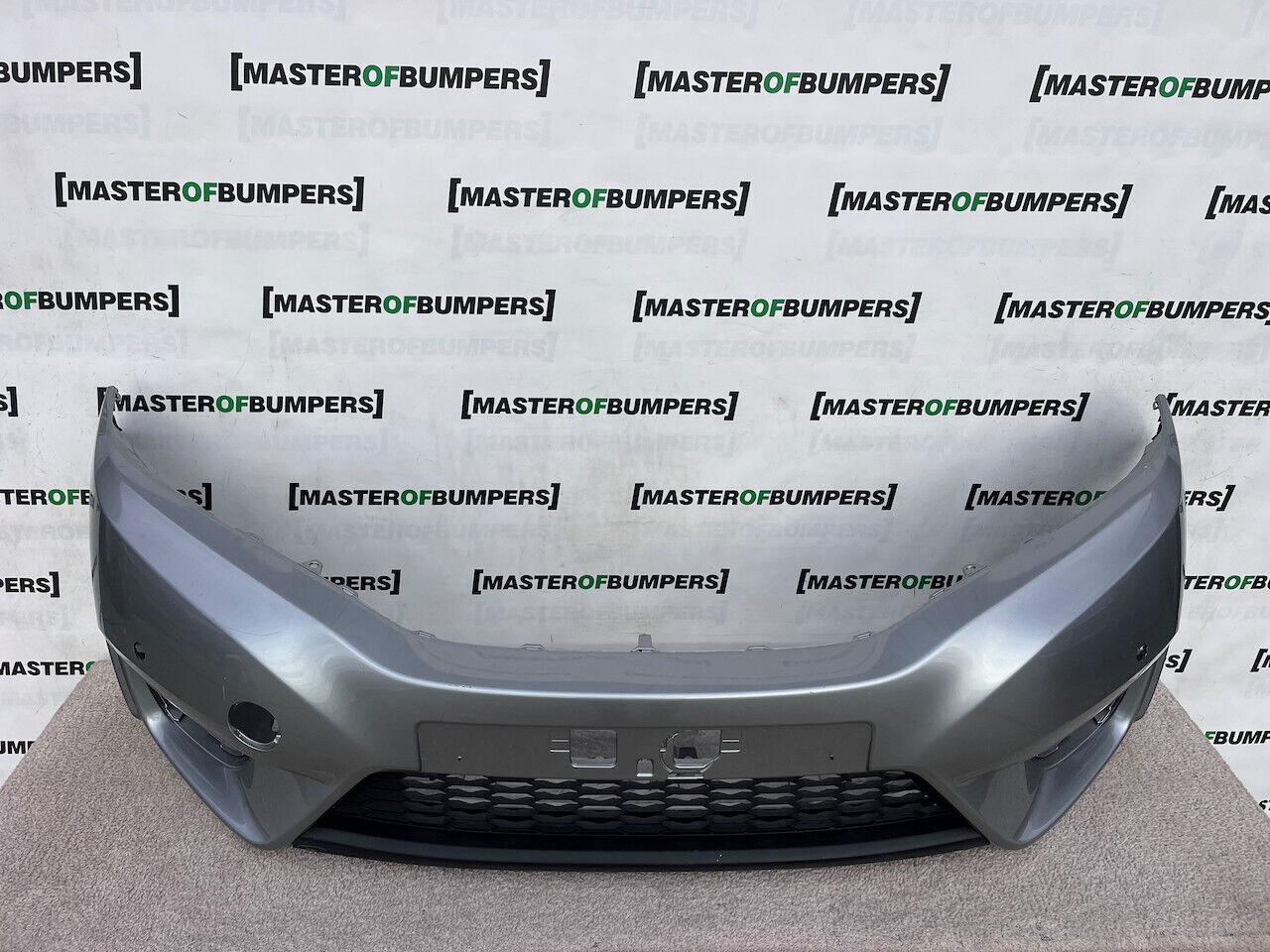 Honda Jazz Mk3 Se V Tec 2015-2017 Front Bumper Grey 4 Pdc Genuine [g508]