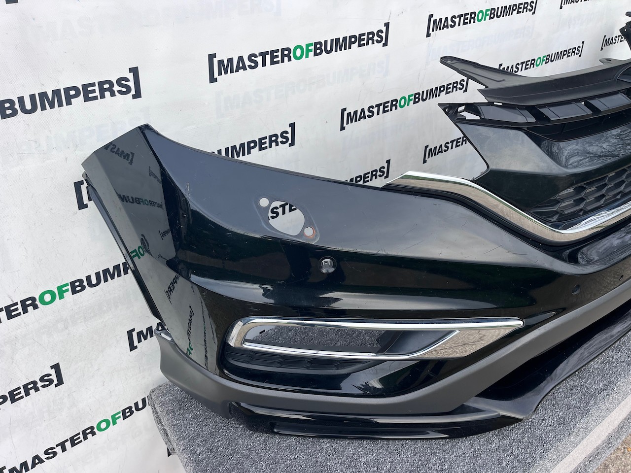 Honda Crv Areo Mk4 Lift 2015-2017 Front Bumper 4 Pdc + Jets Genuine [g574]