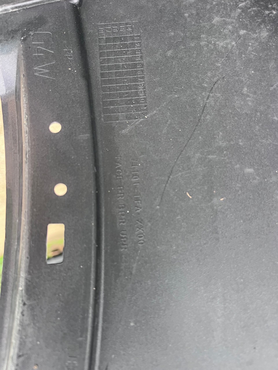 Honda Crv Elegance Mk4 Lift 2015-2017 Front Bumper 4 Pdc + Jets Genuine [g577]