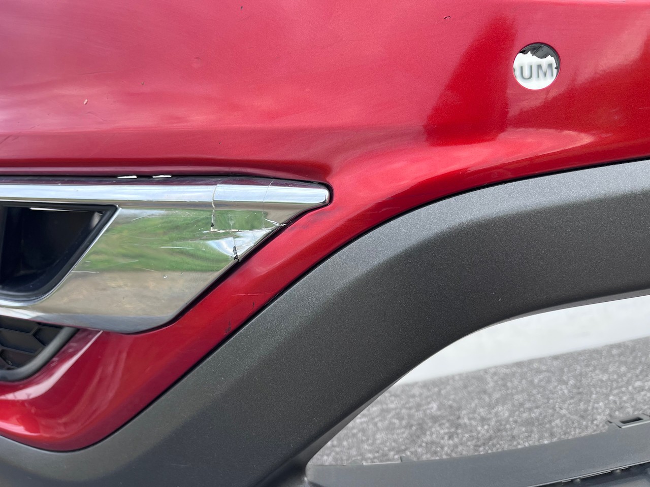 Honda Crv Elegance Mk4 Lift 2015-2017 Front Bumper 4 Pdc Jets Genuine [g591]