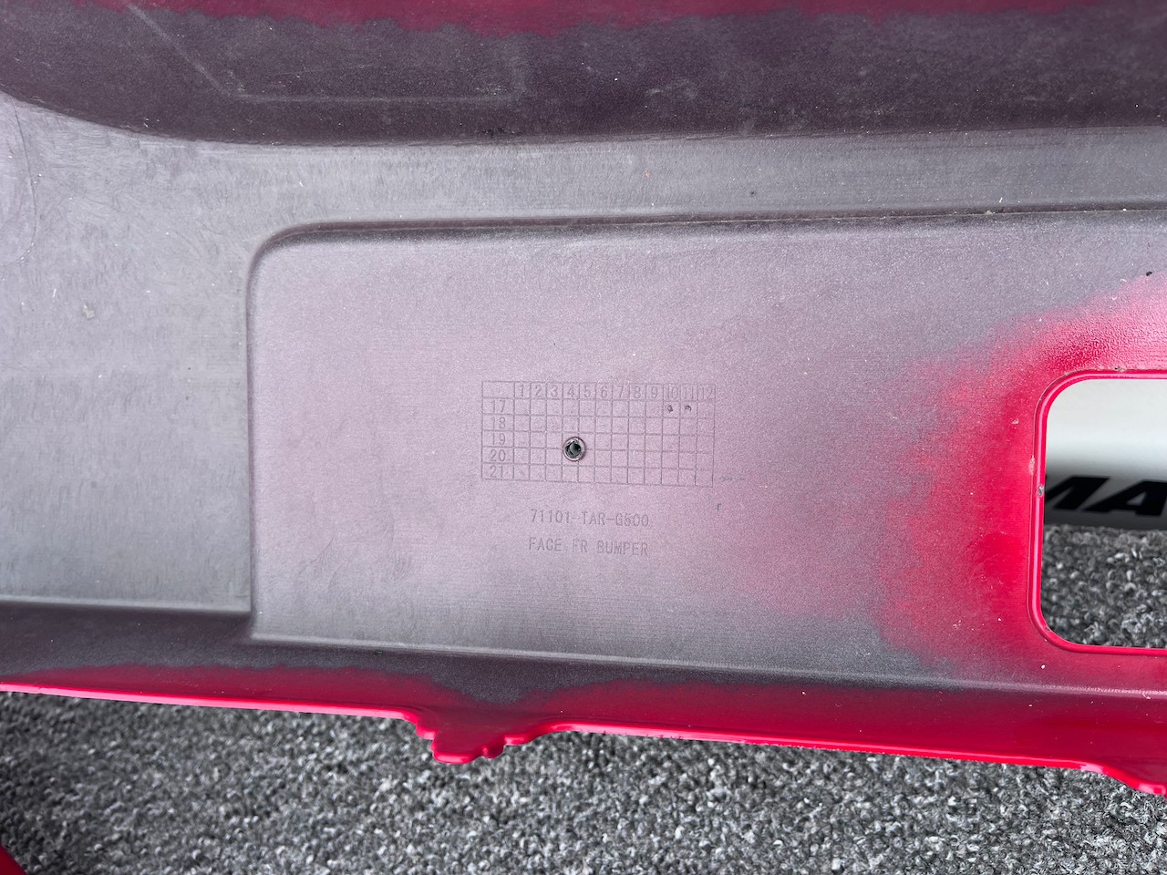 Honda Jazz Ex V-tec Hatchback Lift 2018-2020 Front Bumper 4 Pdc Genuine [g598]