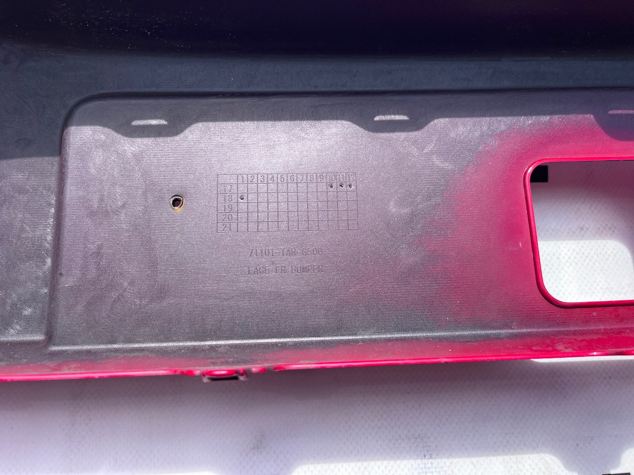 Honda Jazz Ex V-tec Hatchback Lift 2018-2020 Front Bumper 4 Pdc Genuine [g637]