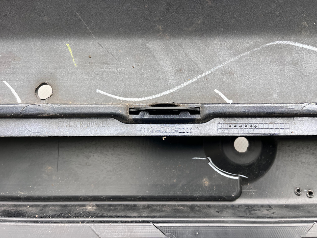 Honda Crv V-tec D-tec Mk5 2019-2022 Front Bumper 4 Pdc + Jets Genuine [g544]