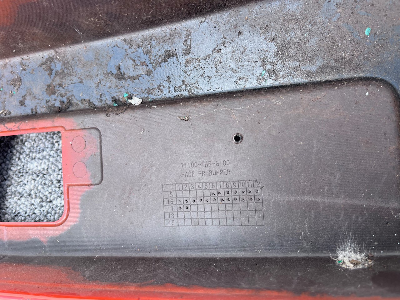 Honda Jazz Mk3 V Tec Hatchback 2015-2018 Front Bumper 4 Pdc Genuine [g499]