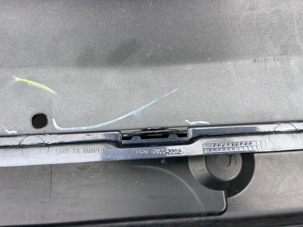 Honda Crv V-tec D-tec Mk5 2019-2022 Front Bumper 4 Pdc No Jets Genuine [g583]