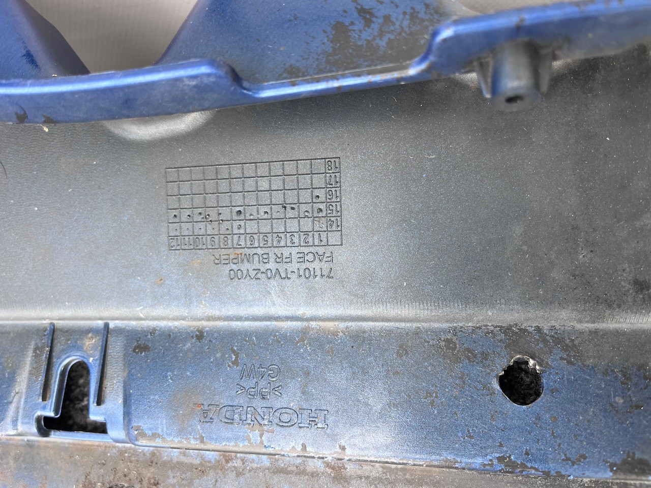 Honda Civic V Tec Sr Hatchback 2015-2017 Front Bumper No Pdc Genuine [g573]