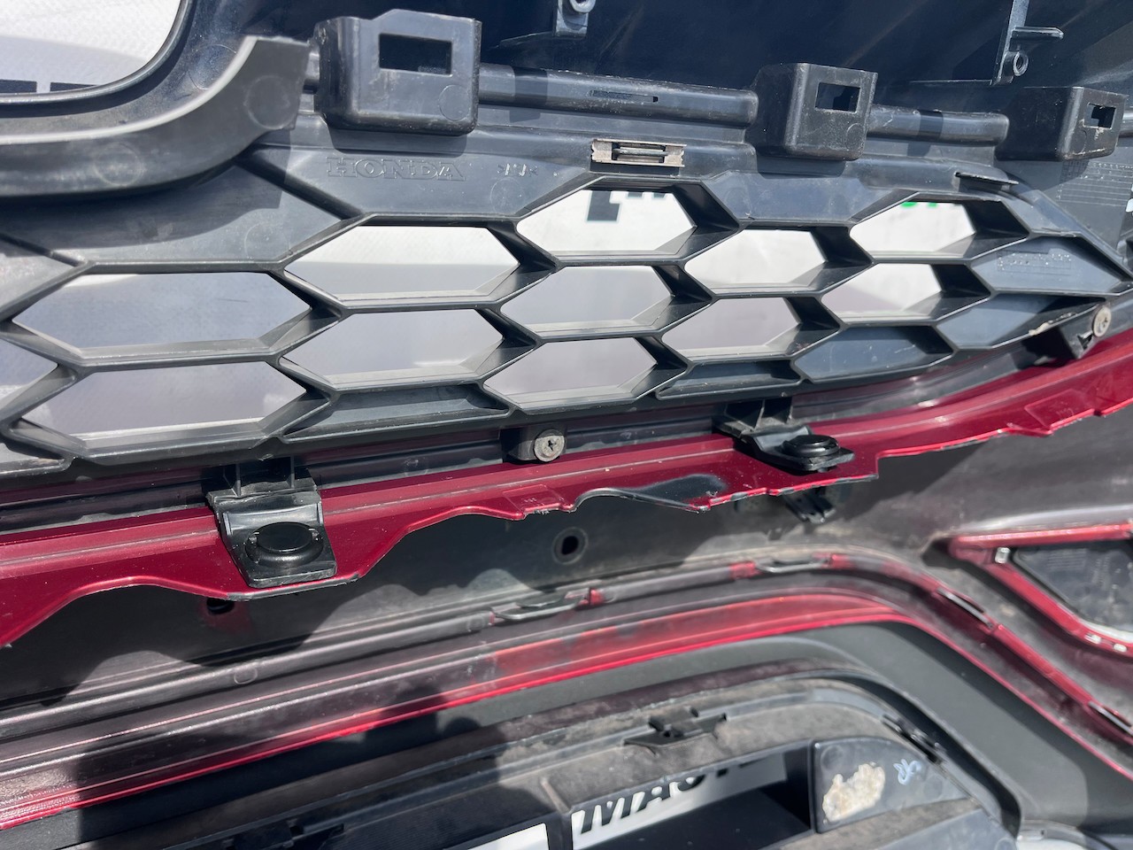 Honda Crv Elegance Mk4 Lift 2015-2017 Front Bumper 4 Pdc Jets Genuine [g638]