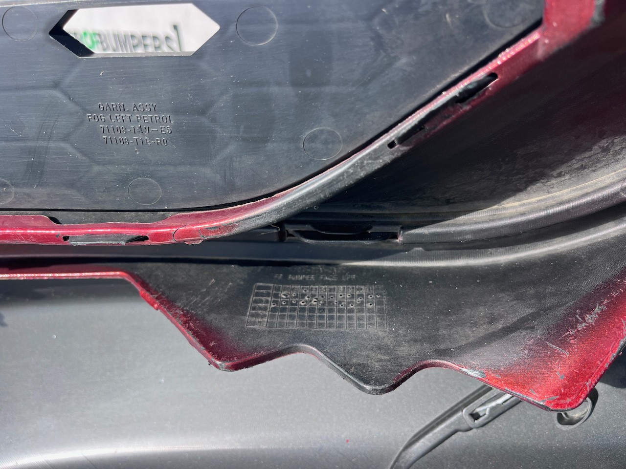 Honda Crv Elegance Mk4 Lift 2015-2017 Front Bumper 4 Pdc Jets Genuine [g638]