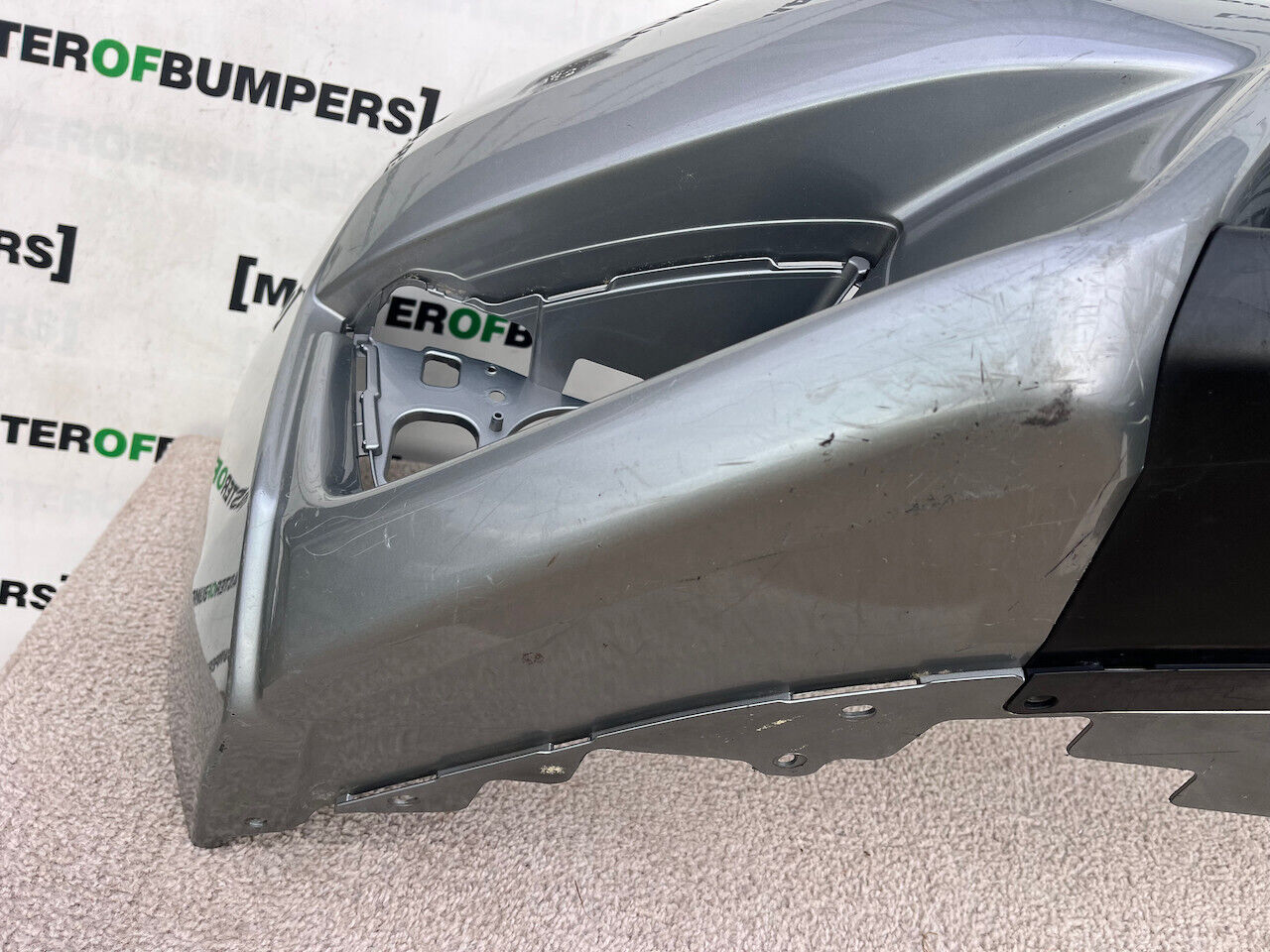 Honda Jazz Mk3 Se V Tec 2015-2017 Front Bumper Grey No Pdc Genuine [g510]