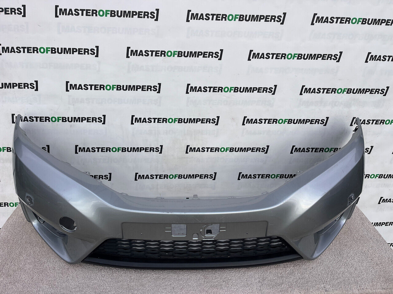 Honda Jazz Mk3 Se V Tec 2015-2017 Front Bumper Grey No Pdc Genuine [g510]