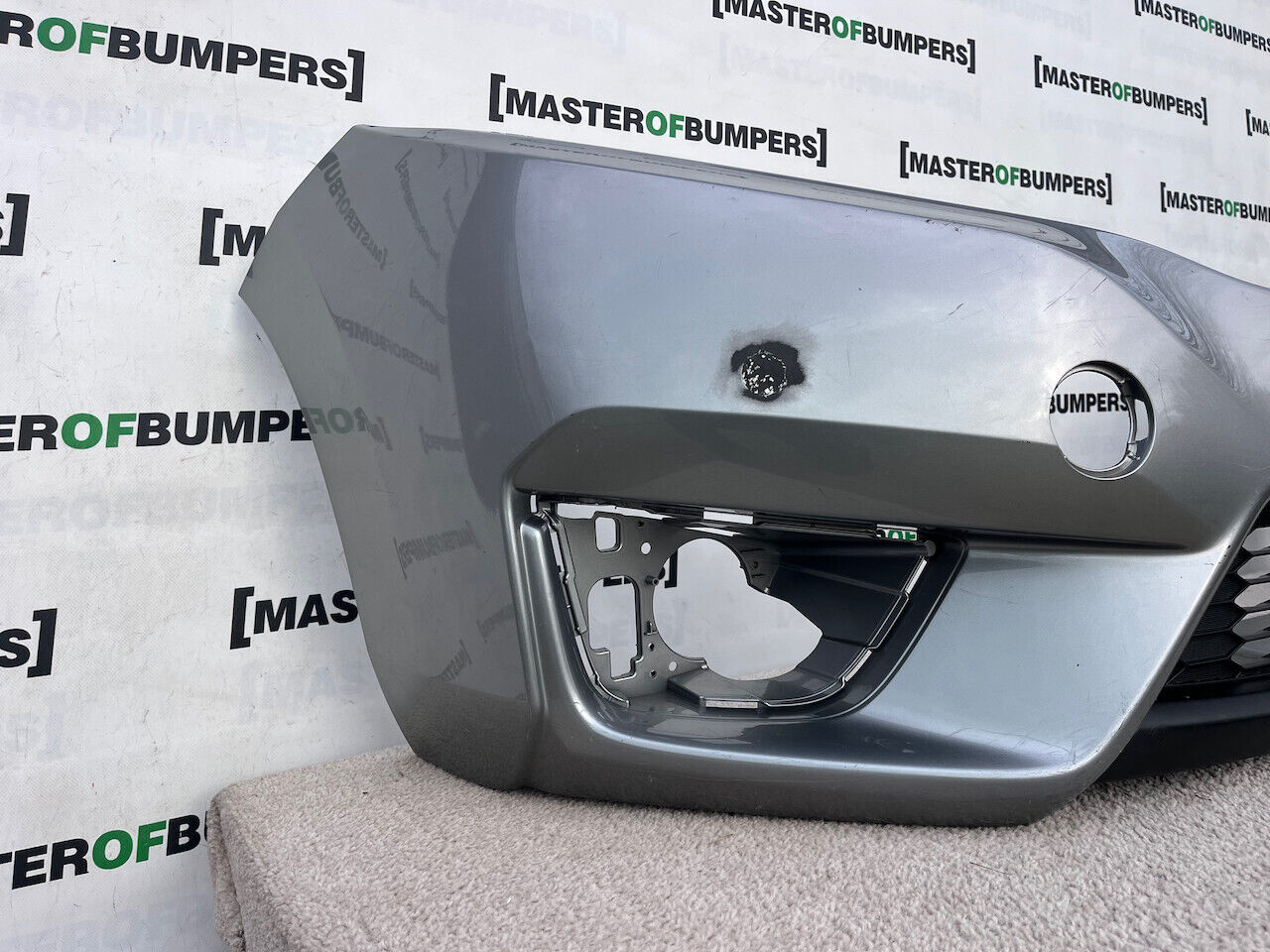 Honda Jazz Mk3 Se V Tec 2015-2017 Front Bumper Grey No Pdc Genuine [g510]